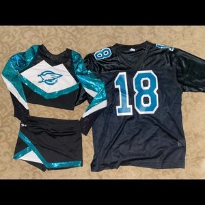 Euphoria cheer set (cheer outfit and matching Nate’s jersey ) custom made